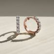 EARRINGS WITH DIAMONDS IN ROSE GOLD - DIAMOND EARRINGS - EARRINGS