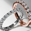 ROSE GOLD RING WITH BRILLIANTS - WOMEN'S WEDDING RINGS - WEDDING RINGS