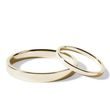 HIS AND HERS MINIMALIST GOLD WEDDING BAND SET - YELLOW GOLD WEDDING SETS - WEDDING RINGS