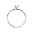 SIMPLE DIAMOND RING IN ROSE GOLD - BRILLIANT CUT DIAMOND ENGAGEMENT RINGS - ENGAGEMENT RINGS