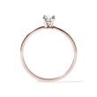 SIMPLE DIAMOND RING IN ROSE GOLD - SOLITAIRE ENGAGEMENT RINGS - ENGAGEMENT RINGS