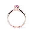ROSE GOLD PINK DIAMOND ENGAGEMENT RING - RINGS WITH LAB-GROWN DIAMONDS - ENGAGEMENT RINGS