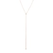 COLLIER EN OR ROSE AVEC DIAMANT SERTI CLOS - COLLIERS AVEC DIAMANTS - COLLIERS