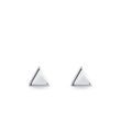 TRIANGLE-SHAPED EARRINGS IN WHITE GOLD - WHITE GOLD EARRINGS - EARRINGS