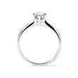 HALF CARAT DIAMOND 14K WHITE GOLD ENGAGEMENT RING - SOLITAIRE ENGAGEMENT RINGS - ENGAGEMENT RINGS