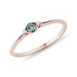 ROMANTIC BLUE DIAMOND RING IN ROSE GOLD - FANCY DIAMOND ENGAGEMENT RINGS - ENGAGEMENT RINGS