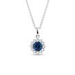 SAPPHIRE AND DIAMOND NECKLACE IN WHITE GOLD - SAPPHIRE NECKLACES{% if category.pathNames[0] != product.category.name %} - {% endif %}