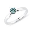 BLAUER DIAMANTVERLOBUNGSRING - VERLOBUNGSRINGE MIT FARBIGEN DIAMANTEN - VERLOBUNGSRINGE