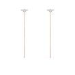 DIAMOND CHAIN BAR EARRINGS IN ROSE GOLD - DIAMOND EARRINGS - EARRINGS