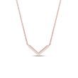 V-SHAPED ROSE GOLD NECKLACE - ROSE GOLD NECKLACES - NECKLACES