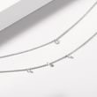 DRILLED DIAMOND CHAIN BRACELET IN WHITE GOLD - DIAMOND BRACELETS - BRACELETS