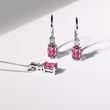 OVAL TOURMALINE AND DIAMOND WHITE GOLD NECKLACE - TOURMALINE NECKLACES - NECKLACES