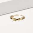 YELLOW GOLD RING WITH YELLOW DIAMONDS - FANCY DIAMOND ENGAGEMENT RINGS - ENGAGEMENT RINGS
