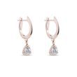 TRILLION CUT DIAMOND EARRINGS IN YELLOW GOLD - DIAMOND EARRINGS - EARRINGS