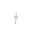 YELLOW GOLD "LOVE" KEY PENDANT - PENDANTS - NECKLACES