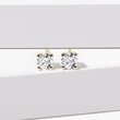 BRILLIANT DIAMOND STUD EARRINGS IN YELLOW GOLD - DIAMOND STUD EARRINGS - EARRINGS