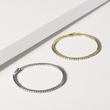 BRACELET EN OR BLANC AVEC DIAMANTS - BRACELETS TENNIS - BRACELETS
