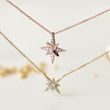 POLARIS STAR DIAMOND ROSE GOLD NECKLACE - DIAMOND NECKLACES - NECKLACES