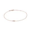 TEARDROP SHAPED DIAMOND BRACELET IN ROSE GOLD - DIAMOND BRACELETS - BRACELETS