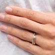 WEDDING RING SET IN 14K YELLOW GOLD - SET: VERLOBUNGS- UND TRAURING - VERLOBUNGSRINGE