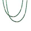 DARK GREEN EMERALD NECKLACE IN GOLD - MINERAL NECKLACES - NECKLACES