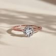 DIAMANTRING IN ROSÉGOLD - VERLOBUNGSRINGE DIAMANTEN - VERLOBUNGSRINGE