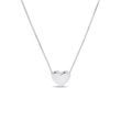 HEART-SHAPED PENDANT NECKLACE IN WHITE GOLD - WHITE GOLD NECKLACES - NECKLACES