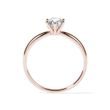 BAGUE EN OR ROSE AVEC DIAMANT 0,5 CT - SOLITAIRES - BAGUES DE FIANÇAILLES