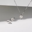 PUCES D’OREILLES EN OR BLANC ET PERLE D’AKOYA - BOUCLES D'OREILLES EN PERLES - PERLES