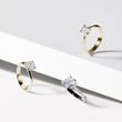 WHITE GOLD OVAL DIAMOND RING WITH SIDE DIAMONDS - DIAMOND ENGAGEMENT RINGS - ENGAGEMENT RINGS