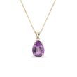 AMETHYST HALSKETTE IN GELBGOLD - KETTEN MIT AMETHYST - KETTEN