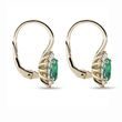 EARRINGS WITH EMERALDS AND DIAMONDS - EMERALD EARRINGS - EARRINGS