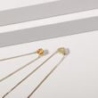 NECKLACE ROUND CITRINE IN YELLOW GOLD - CITRINE NECKLACES - 