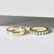 MODERN MEN'S RING IN YELLOW GOLD - RINGS FOR HIM - WEDDING RINGS