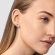 BOUCLES D'OREILLES EN OR BLANC AVEC ÉMERAUDES - BOUCLES D'OREILLES EN ÉMERAUDE - BOUCLES D'OREILLES