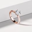 RING MIT 1CT NATURDIAMANT IN ROSÉGOLD - VERLOBUNGSRINGE MIT BRILLANT - VERLOBUNGSRINGE