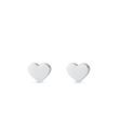 HEART-SHAPED EARRINGS IN WHITE GOLD - WHITE GOLD EARRINGS - EARRINGS