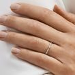 WEDDING RING MADE OF ROSE GOLD WITH CLEAR DIAMONDS - WOMEN'S WEDDING RINGS - WEDDING RINGS