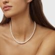 FRESHWATER PEARL NECKLACE WITH A GOLD CLASP - PEARL NECKLACES - PEARL JEWELLERY