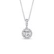 NECKLACE WITH BRILLIANTS IN 14K WHITE GOLD - DIAMOND NECKLACES - NECKLACES