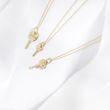 LOVE KEY PENDANT IN GOLD - YELLOW GOLD NECKLACES - NECKLACES