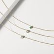 COLLIER EN OR AVEC ÉMERAUDE LUNETTE - COLLIERS AVEC ÉMERAUDE - COLLIERS