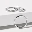 WHITE GOLD WEDDING BAND SET WITH DIAMONDS - WHITE GOLD WEDDING SETS - WEDDING RINGS