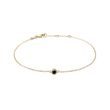 BRACELET EN OR JAUNE AVEC DIAMANT NOIR - BRACELETS AVEC DIAMANTS - BRACELETS