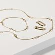 COLLIER EN OR ET DÉTAILS GÉOMÉTRIQUES - CHAÎNES EN OR - COLLIERS