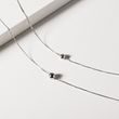 COLLIER EN OR BLANC AVEC PENDENTIF SPHÉRIQUE - COLLIERS EN OR BLANC - COLLIERS
