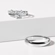 HIS AND HERS WHITE GOLD AND DIAMOND WEDDING BAND SET - WHITE GOLD WEDDING SETS - WEDDING RINGS