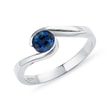 SAPPHIRE ENGAGEMENT RING IN WHITE GOLD - SAPPHIRE RINGS{% if category.pathNames[0] != product.category.name %} - {% endif %}