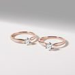 VERLOBUNGSRING MIT 0,5 CT DIAMANT AUS ROSÉGOLD - VERLOBUNGSRINGE MIT BRILLANT - VERLOBUNGSRINGE