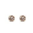 CHAMPAGNE DIAMOND STUD EARRINGS IN YELLOW GOLD - DIAMOND STUD EARRINGS{% if category.pathNames[0] != product.category.name %} - {% endif %}